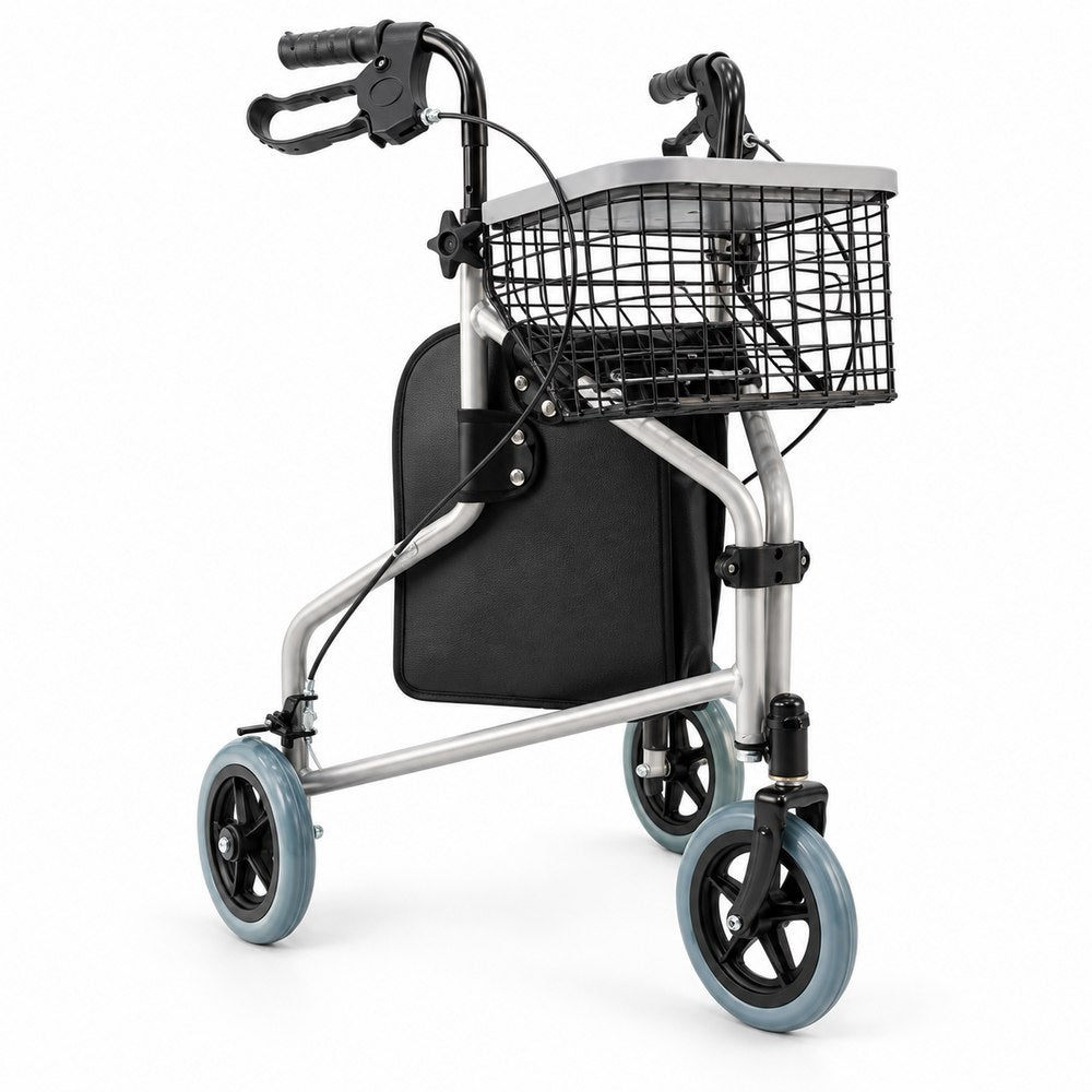Andador 3 Rodas Evolution Cesto e Bolsa
